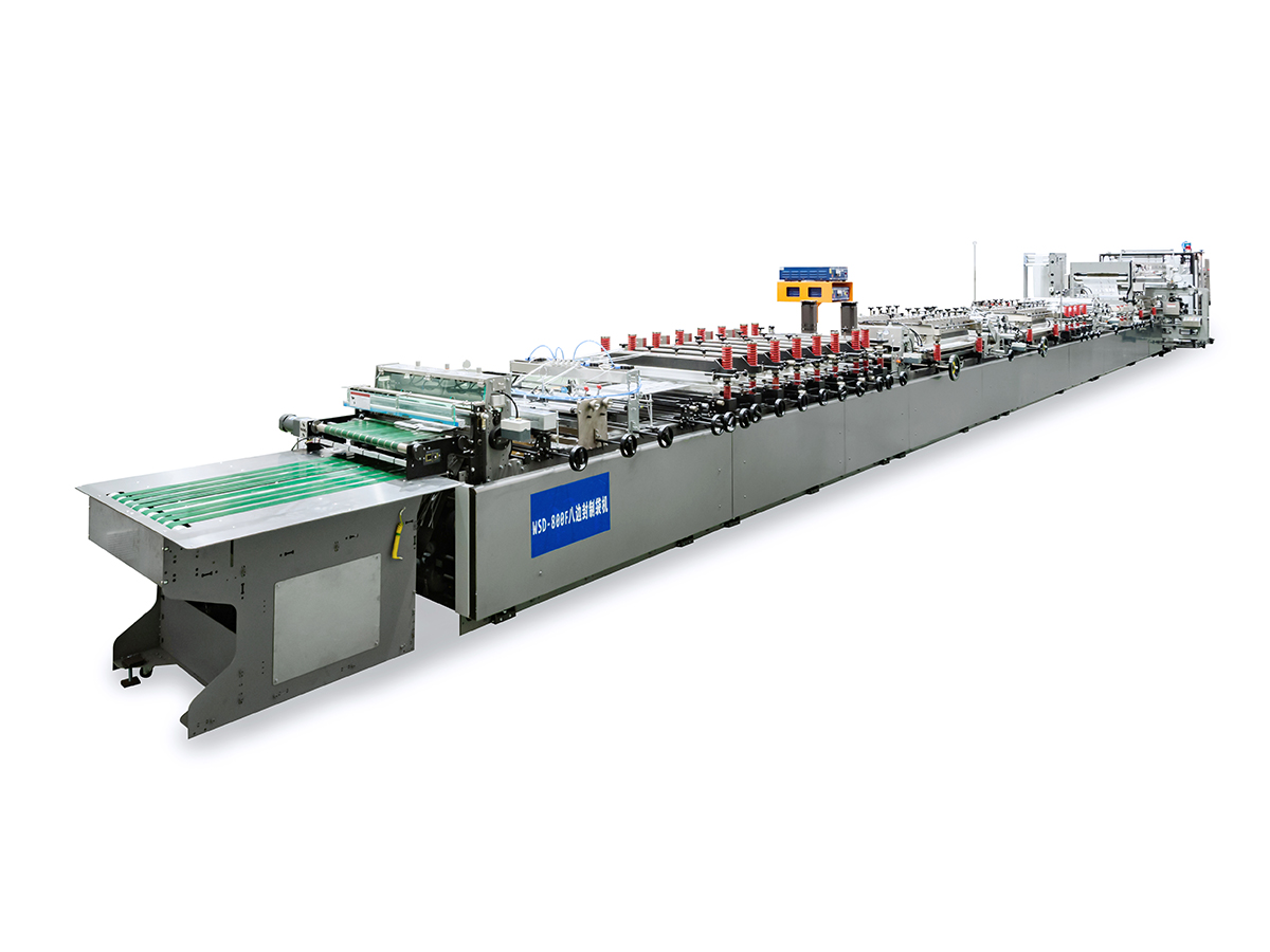 1000F En meter bred maskin för tillverkning av påsar med åtta sidor